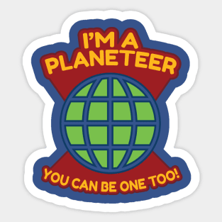 Planeteer Too Sticker